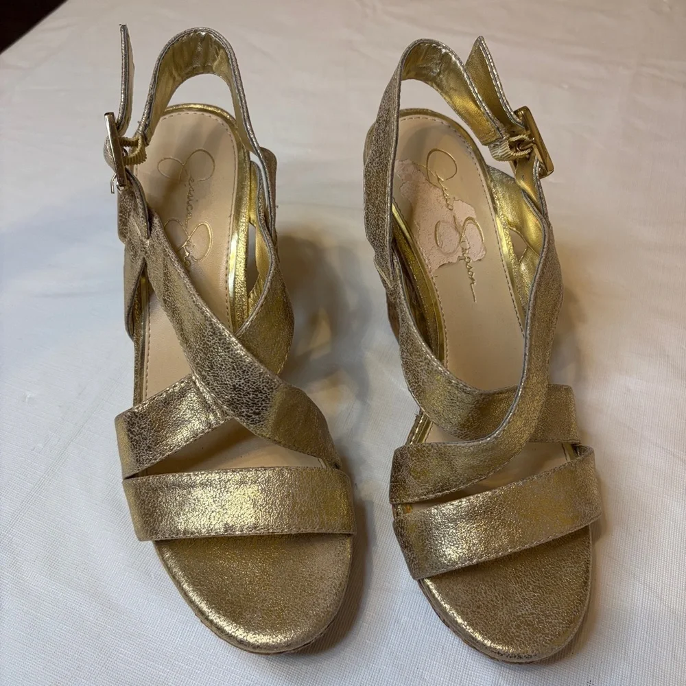Jessica Simpson crisscross straps